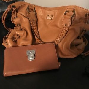 Michael Kors hobo bag and wallet